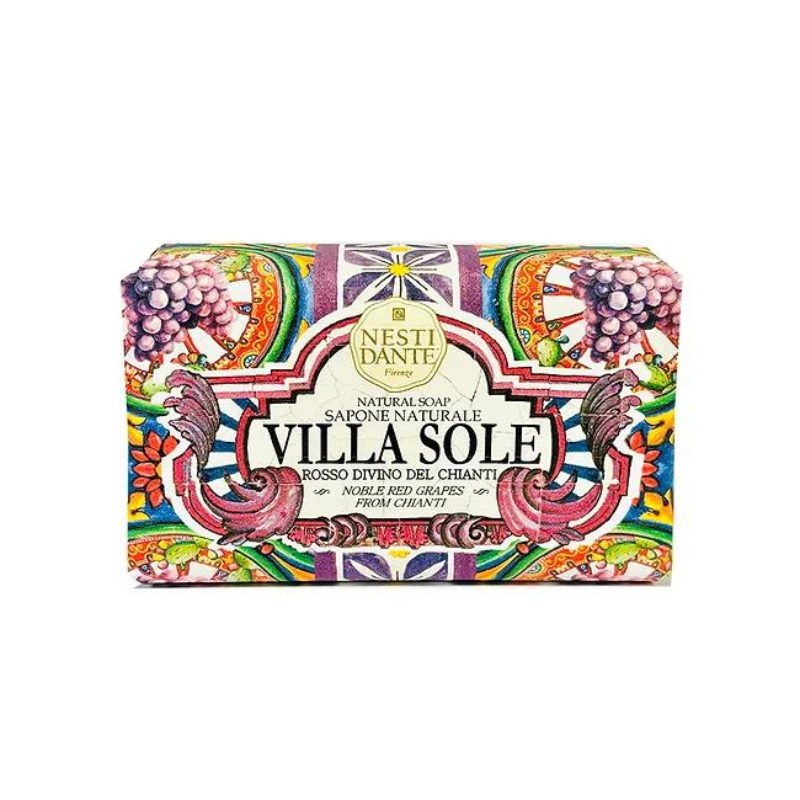סבון מוצק VILLA SOLE ענבים אדומים יוקרתיים מצ'יאנטי