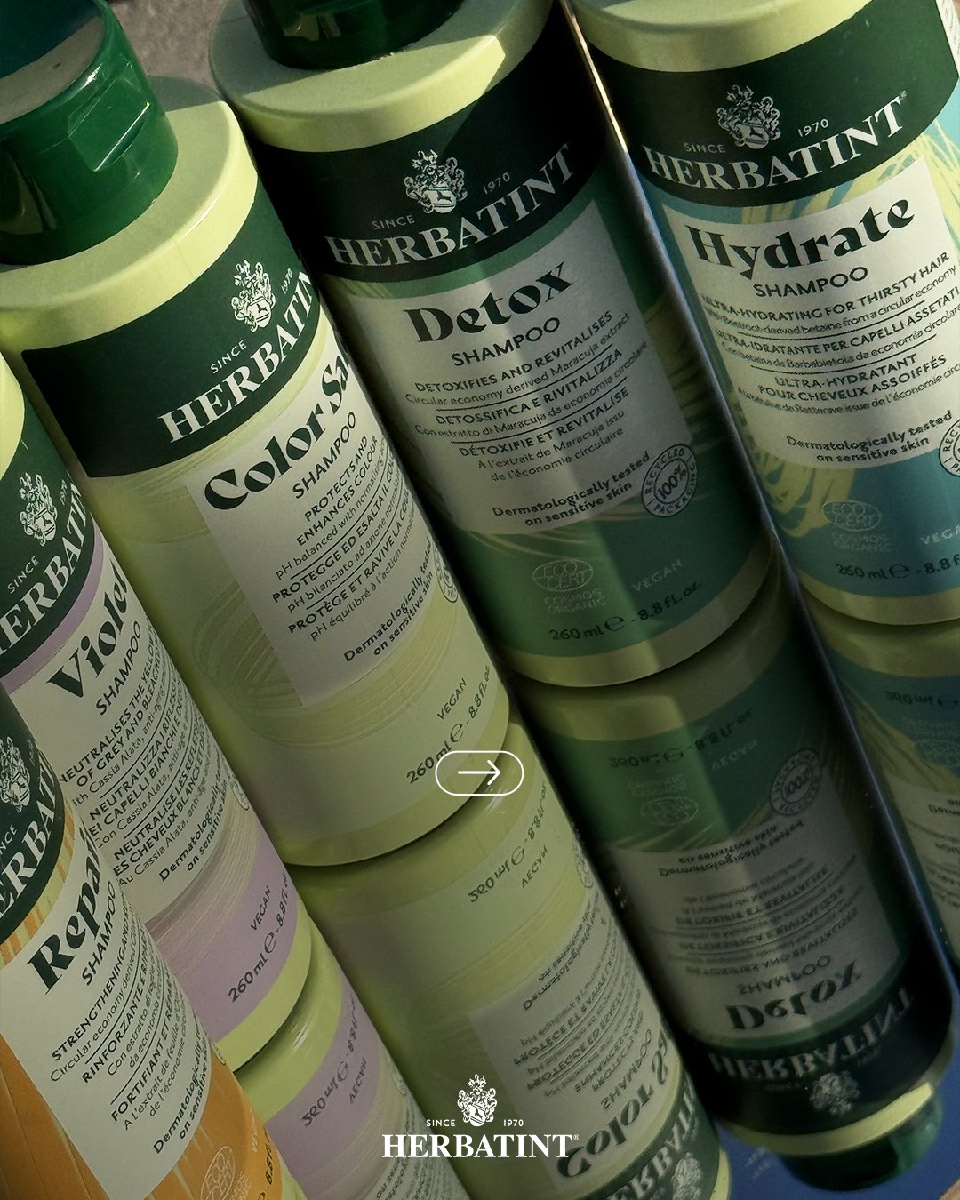 טיפוח לשיער צבוע מבית Herbatint